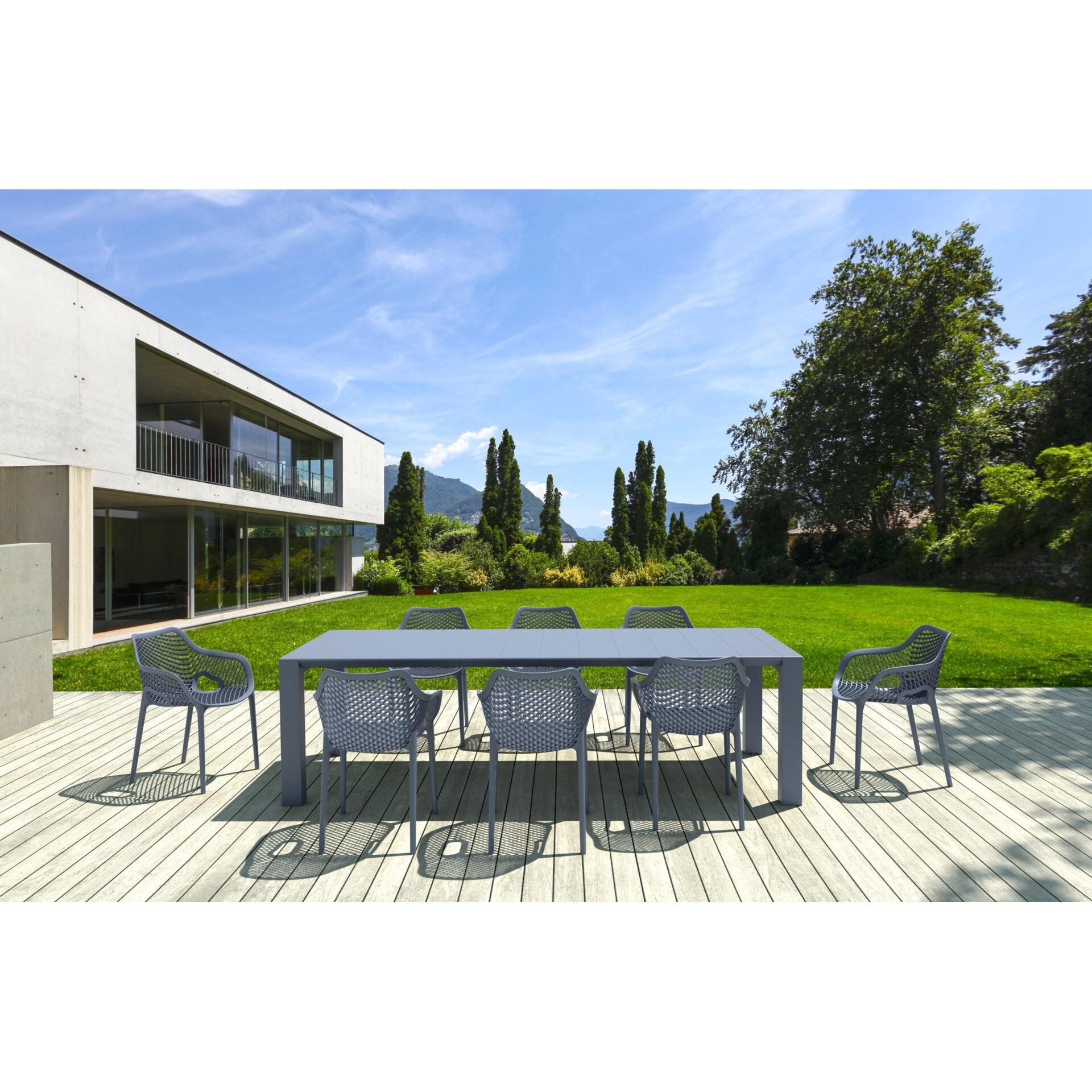 Vegas 8 Seater Dining Set with Air XL Armchair-Elite Office Furniture