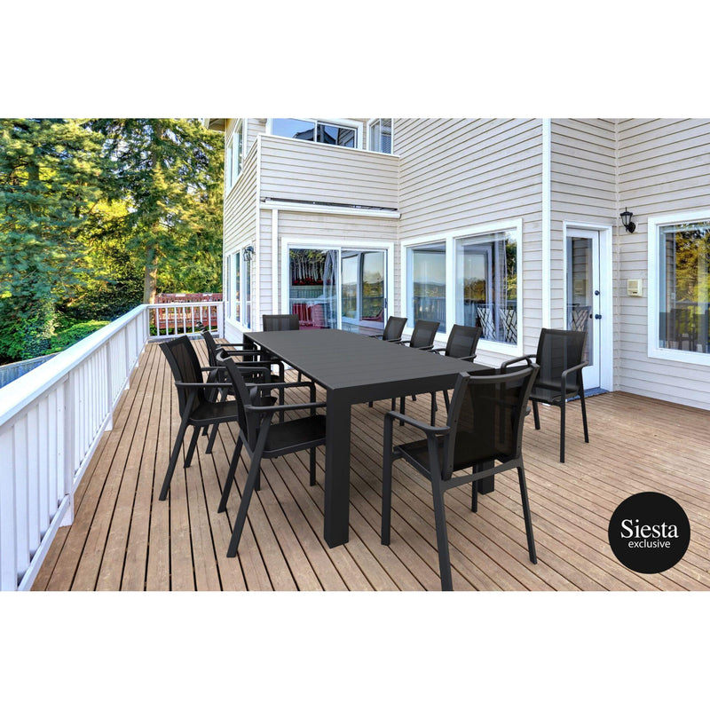 Outdoor 11 Piece Setting with Extendable Table-Elite Office Furniture