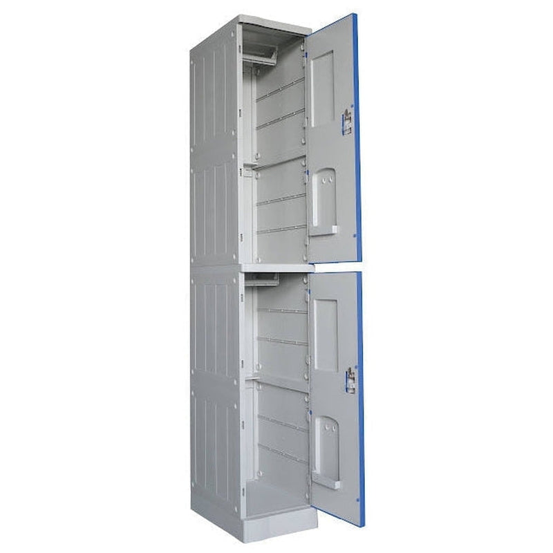 ABS Plastic Lockers 2 Door Single Bank