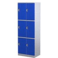Steelco ABS Plastic Lockers 3 Door Double Bank