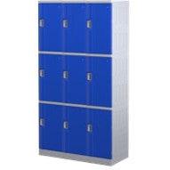 Steelco ABS Plastic Lockers 3 Door Triple Bank