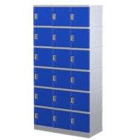 Steelco ABS Plastic Lockers 6 Doors Triple Bank