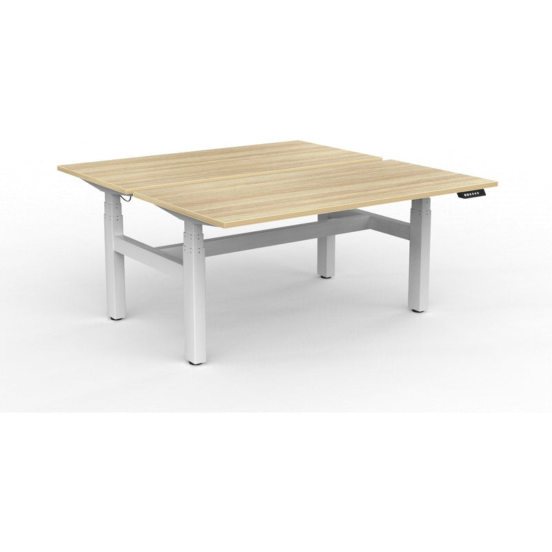 Agile+ Electric Height Adjustable 2 Person Double Sided Workstation