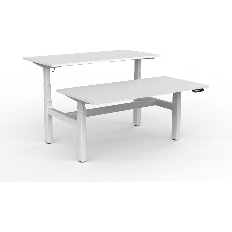 Agile+ Electric Height Adjustable 2 Person Double Sided Workstation
