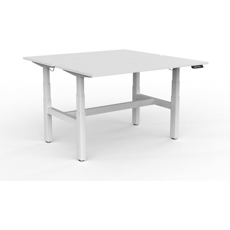 Agile+ Electric Height Adjustable 2 Person Double Sided Workstation