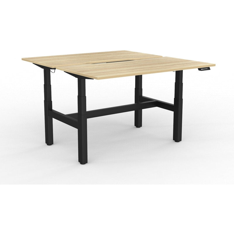 Agile+ Electric Height Adjustable 2 Person Double Sided Workstation