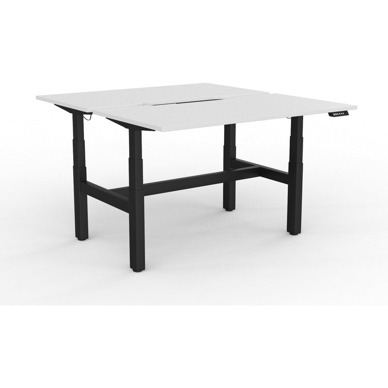 Agile+ Electric Height Adjustable 2 Person Double Sided Workstation