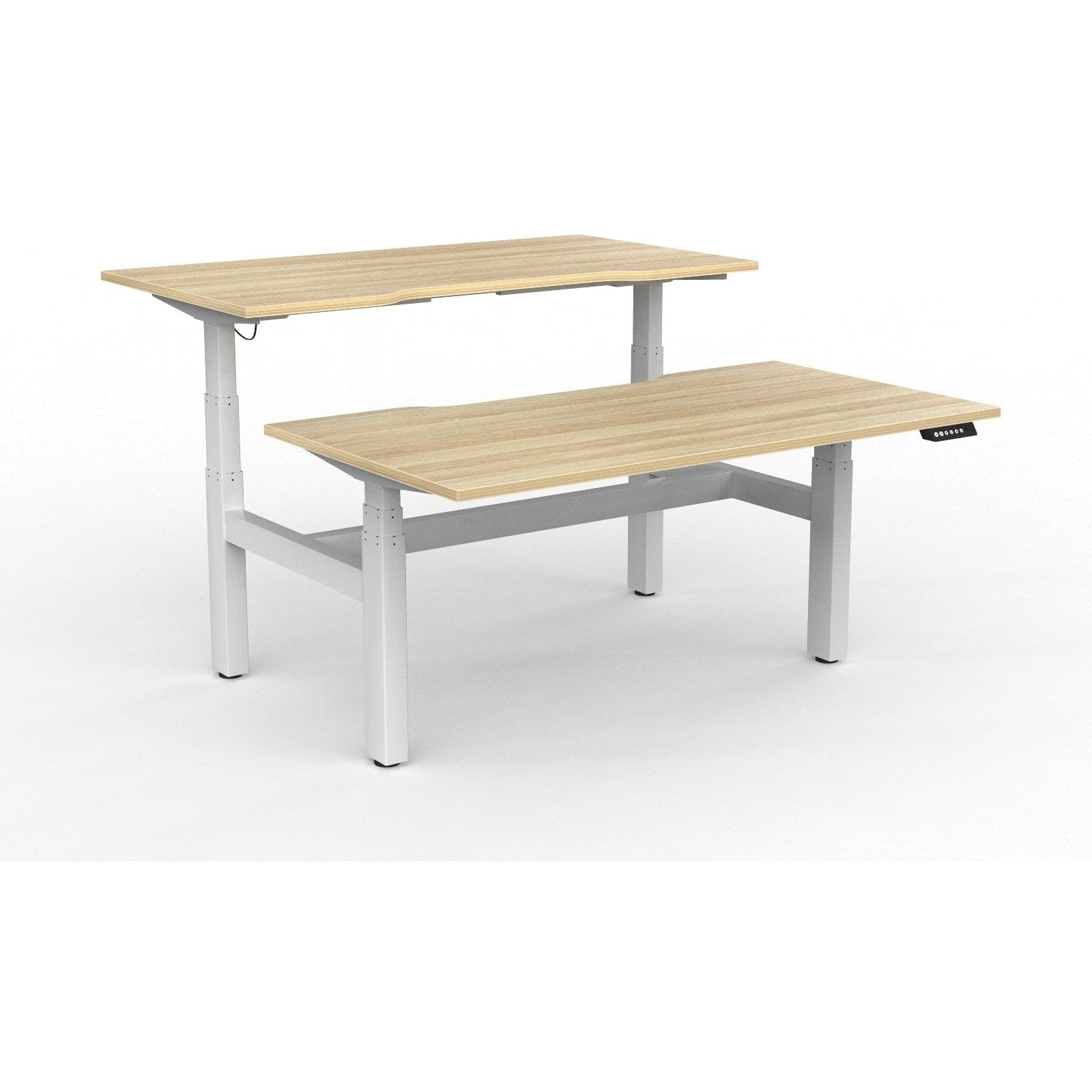 Agile+ Electric Height Adjustable 2 Person Double Sided Workstation