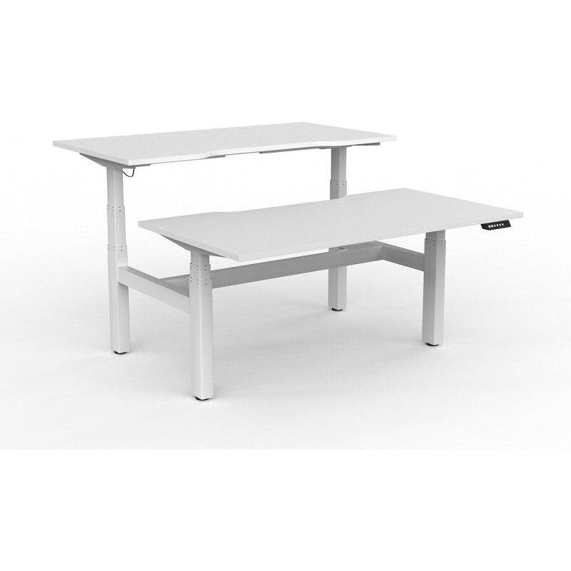 Agile+ Electric Height Adjustable 2 Person Double Sided Workstation