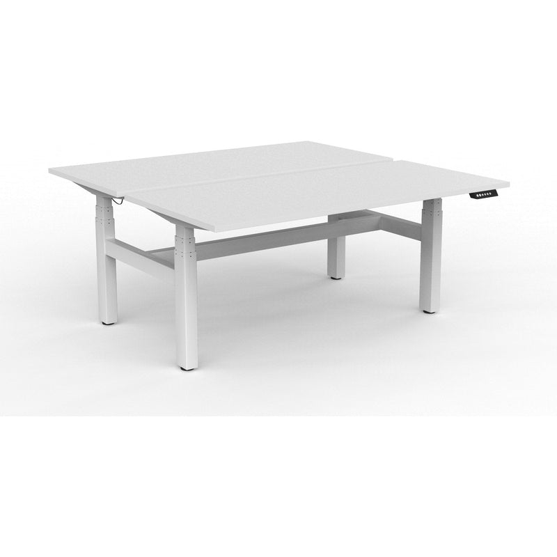 Agile+ Electric Height Adjustable 2 Person Double Sided Workstation