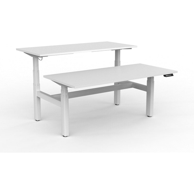 Agile+ Electric Height Adjustable 2 Person Double Sided Workstation