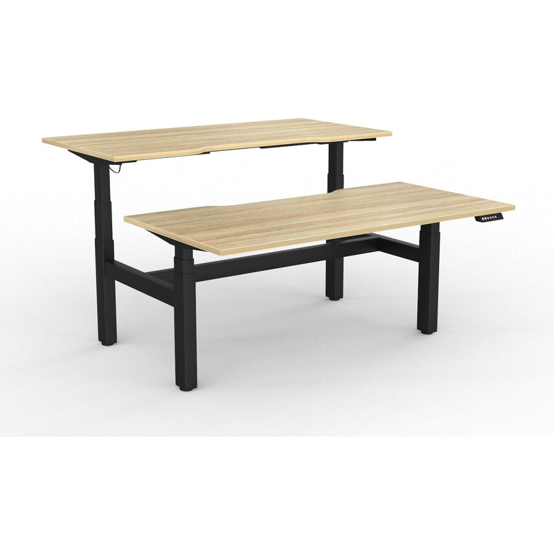 Agile+ Electric Height Adjustable 2 Person Double Sided Workstation