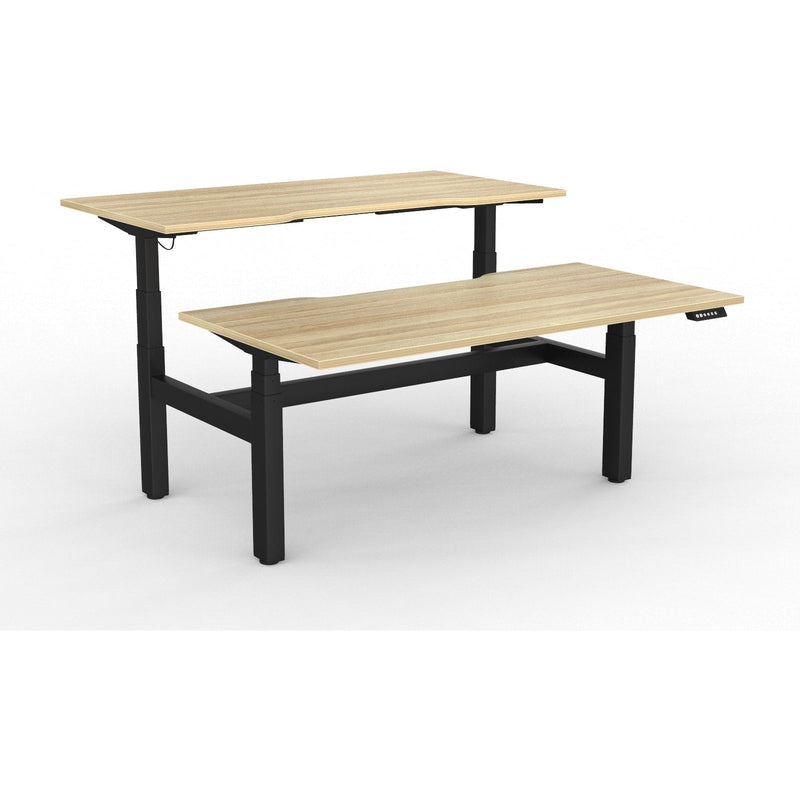 Agile+ Electric Height Adjustable 2 Person Double Sided Workstation