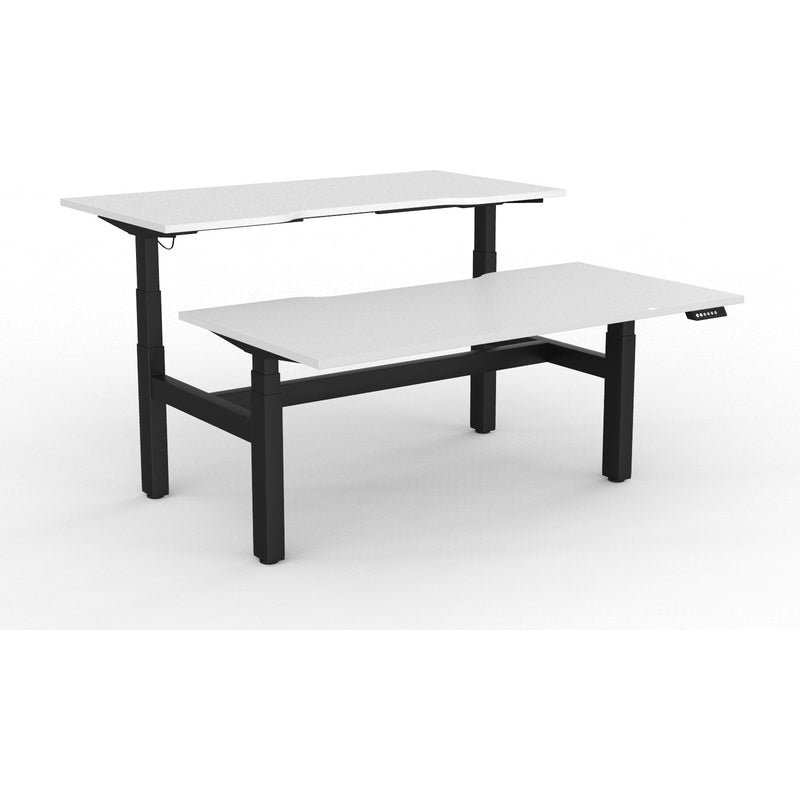 Agile+ Electric Height Adjustable 2 Person Double Sided Workstation