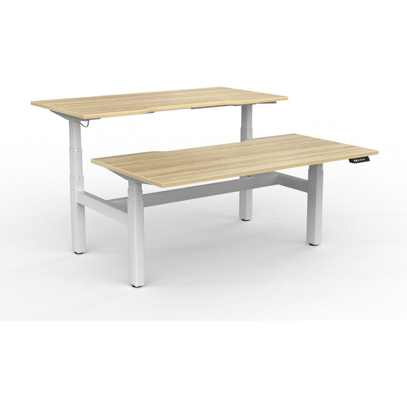 Agile+ Electric Height Adjustable 2 Person Double Sided Workstation
