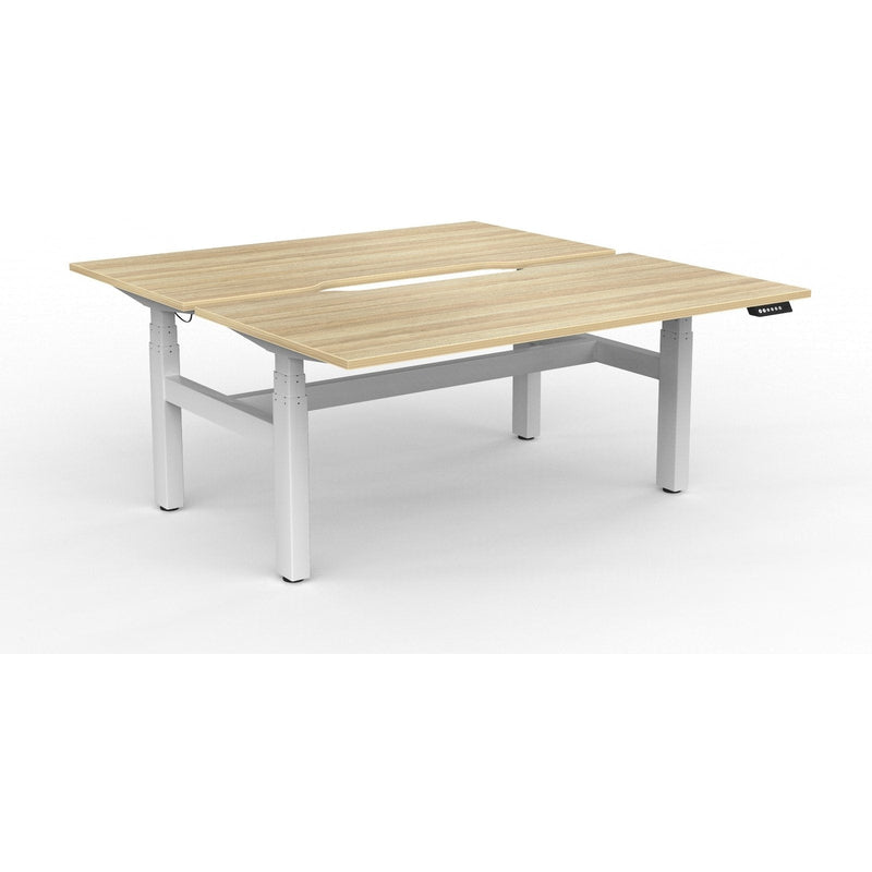 Agile+ Electric Height Adjustable 2 Person Double Sided Workstation