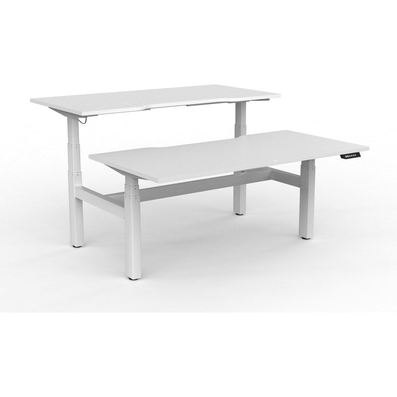 Agile+ Electric Height Adjustable 2 Person Double Sided Workstation