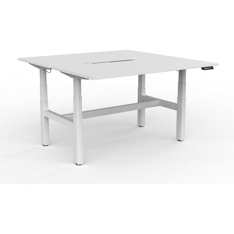 Agile+ Electric Height Adjustable 2 Person Double Sided Workstation