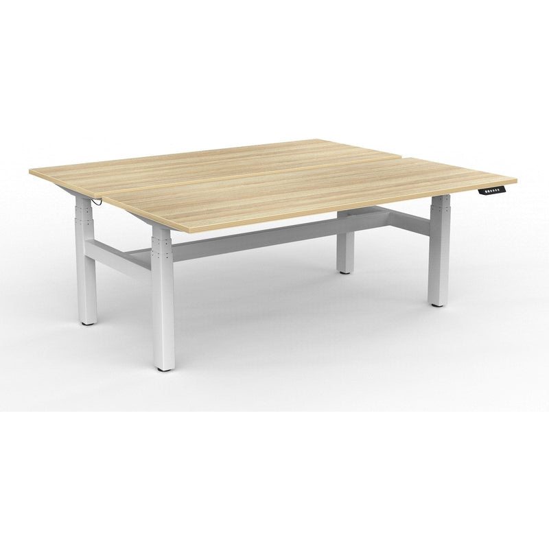 Agile+ Electric Height Adjustable 2 Person Double Sided Workstation