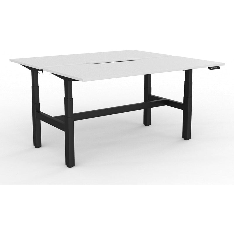 Agile+ Electric Height Adjustable 2 Person Double Sided Workstation