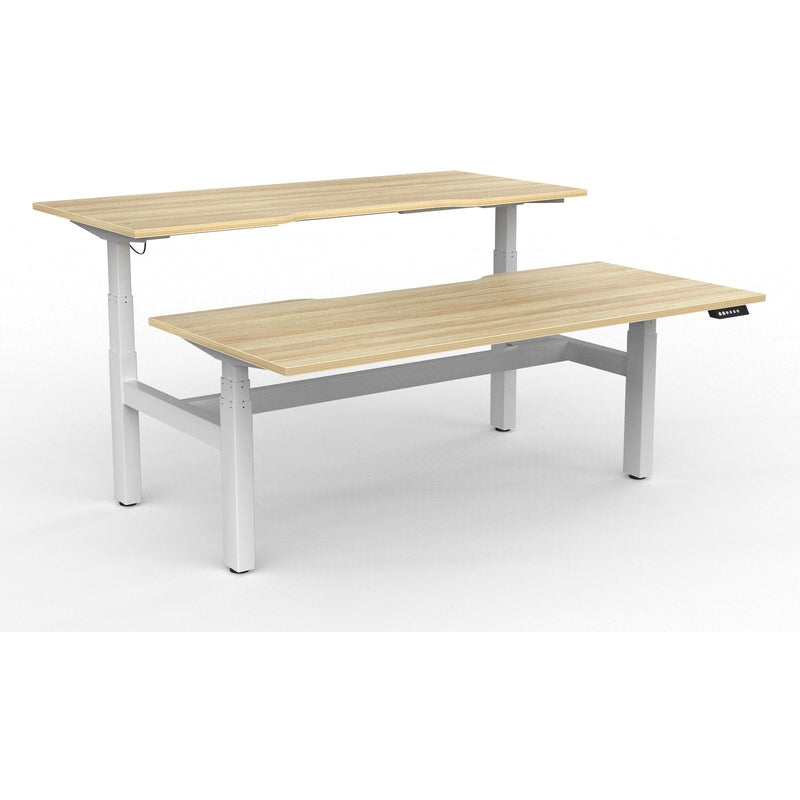 Agile+ Electric Height Adjustable 2 Person Double Sided Workstation