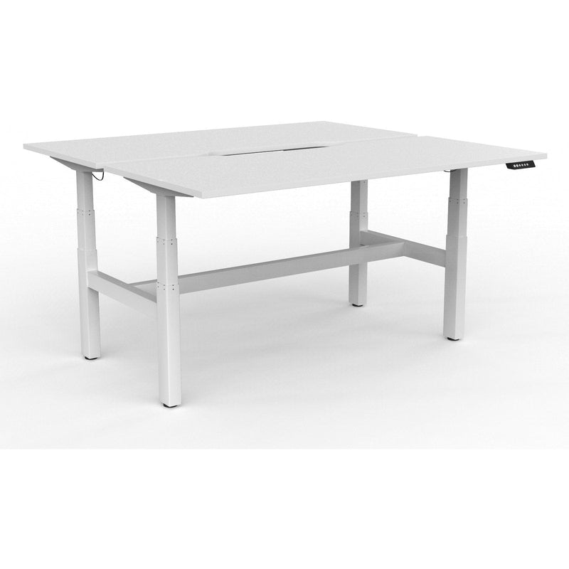 Agile+ Electric Height Adjustable 2 Person Double Sided Workstation