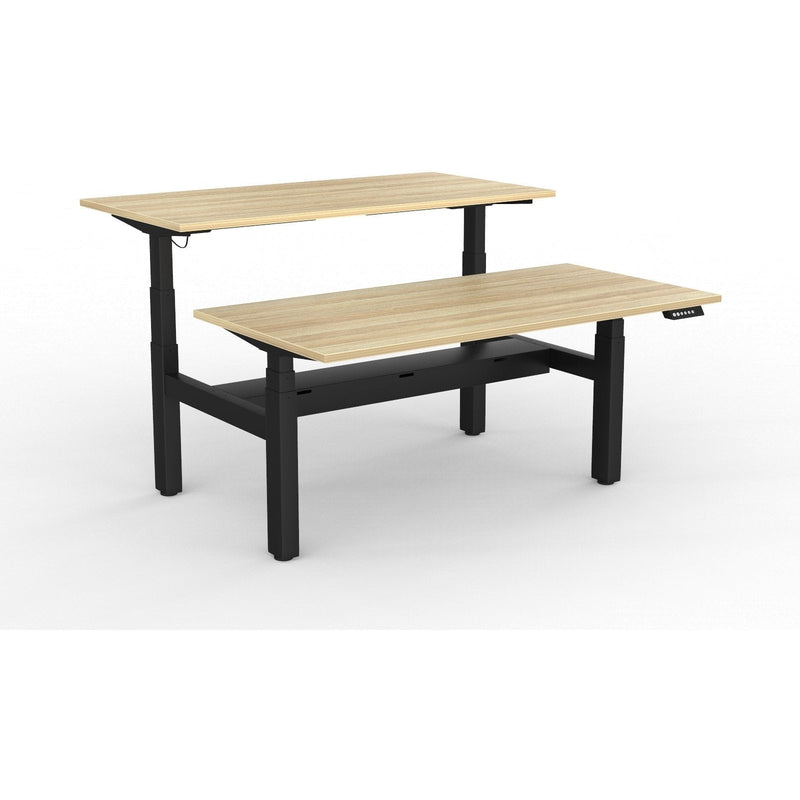 Agile+ Electric Height Adjustable 2 Person Double Sided Workstation