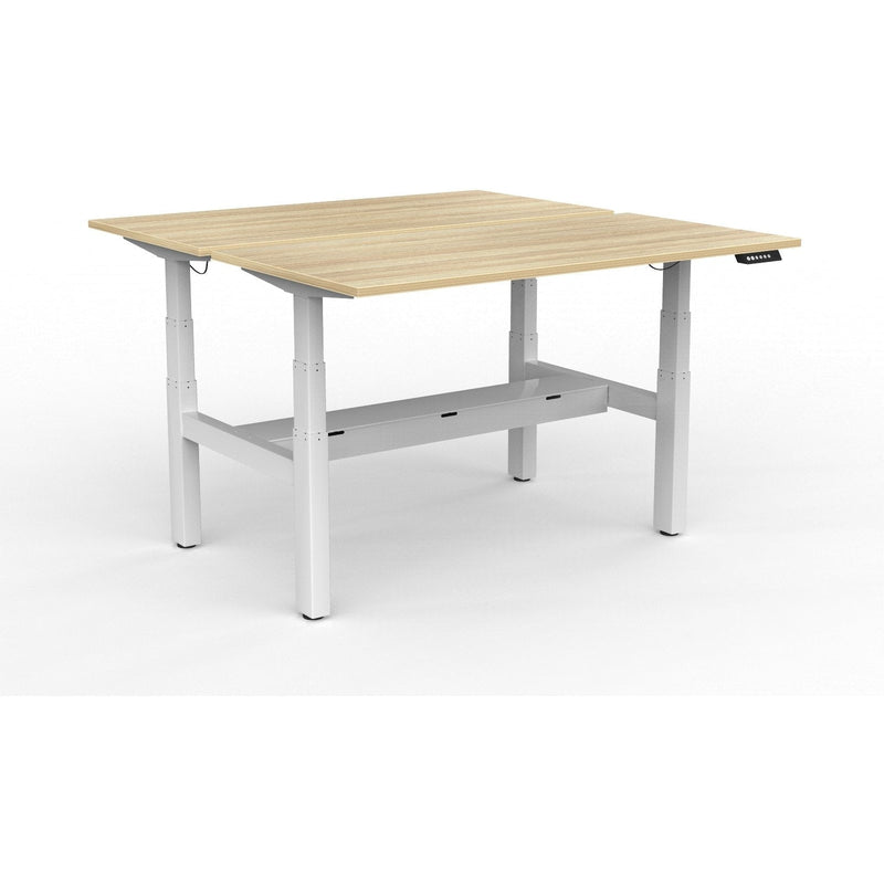 Agile+ Electric Height Adjustable 2 Person Double Sided Workstation