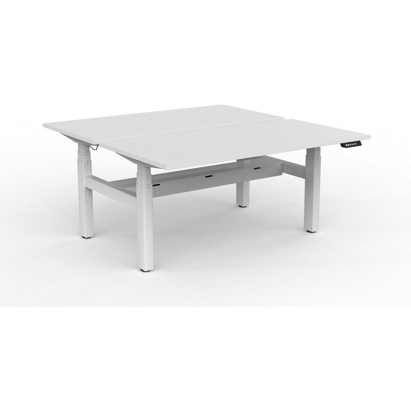 Agile+ Electric Height Adjustable 2 Person Double Sided Workstation