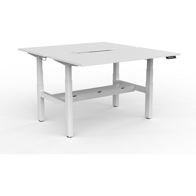 Agile+ Electric Height Adjustable 2 Person Double Sided Workstation