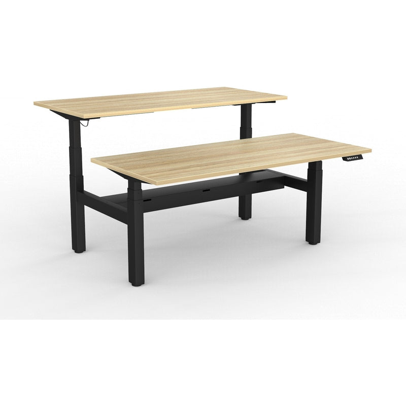 Agile+ Electric Height Adjustable 2 Person Double Sided Workstation