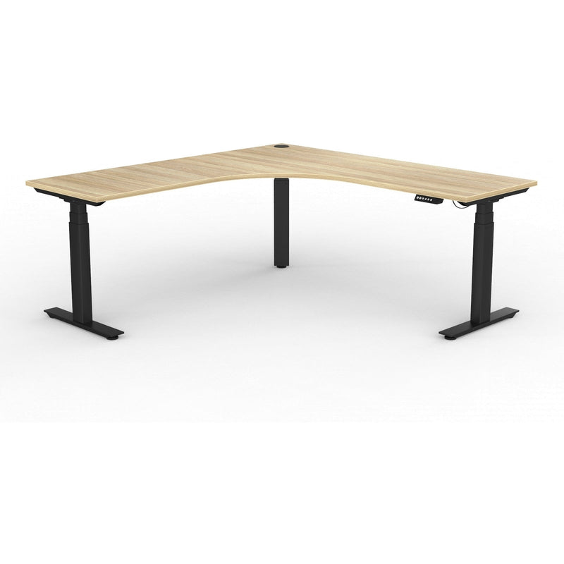 Agile+ Electric Height Adjustable Corner Workstation