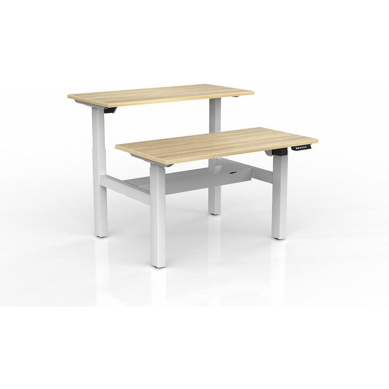 Agile 2-Column Electric Shared Desk - Cable Tray