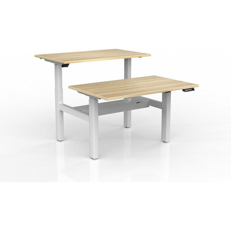 Agile 2-Column Electric Shared Desk - Cable Tray