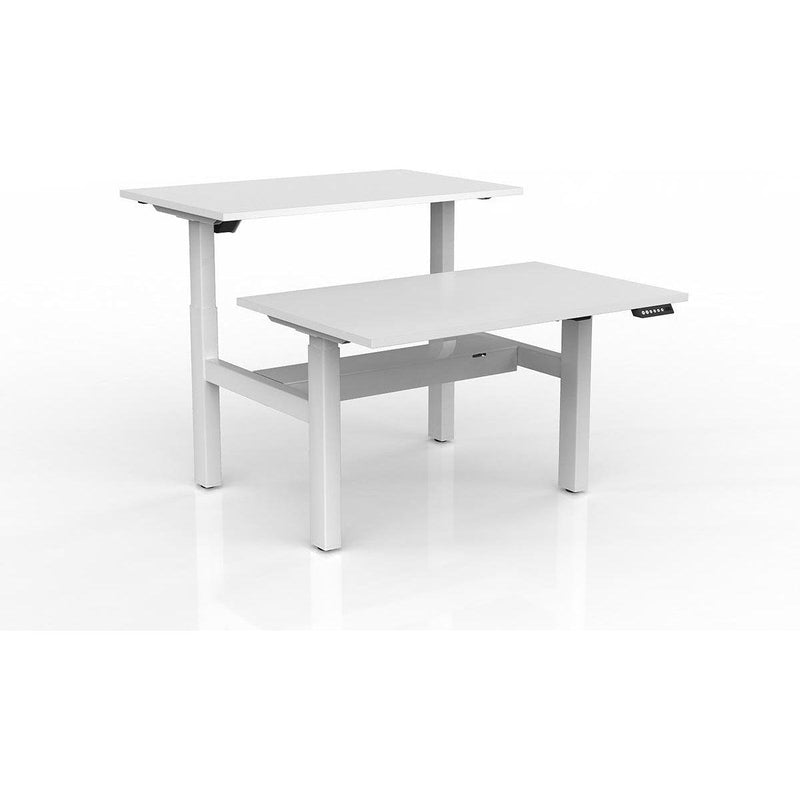 Agile 2-Column Electric Shared Desk - Cable Tray