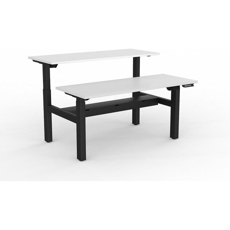 Agile 2-Column Electric Shared Desk - Cable Tray