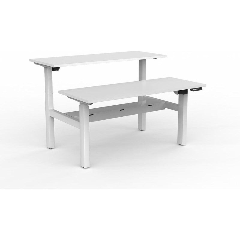 Agile 2-Column Electric Shared Desk - Cable Tray