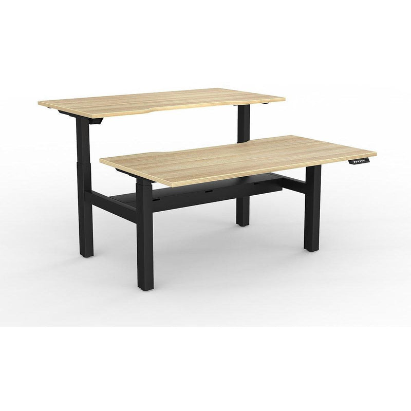 Agile 2-Column Electric Shared Desk - Cable Tray