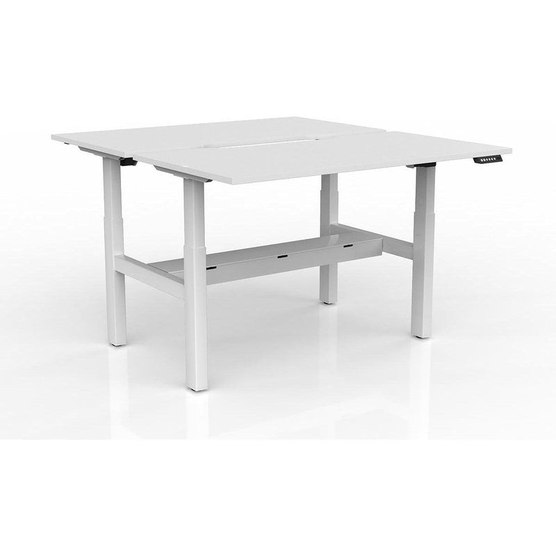 Agile 2-Column Electric Shared Desk - Cable Tray