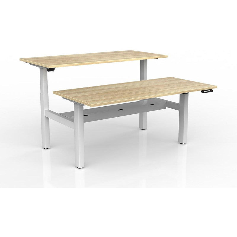 Agile 2-Column Electric Shared Desk - Cable Tray