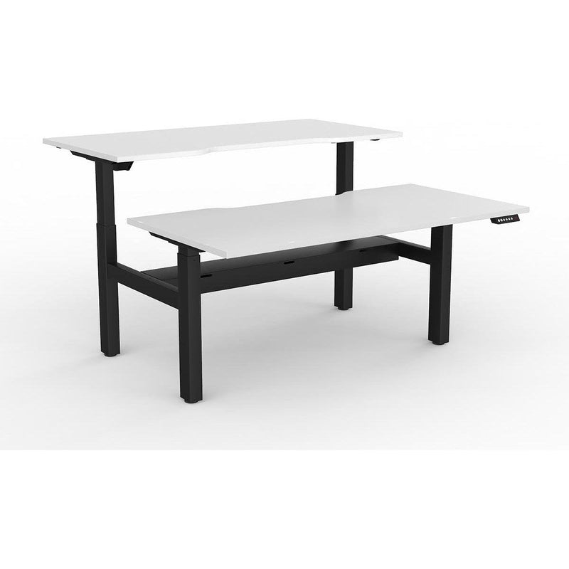 Agile 2-Column Electric Shared Desk - Cable Tray