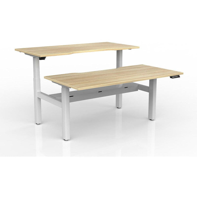 Agile 2-Column Electric Shared Desk - Cable Tray