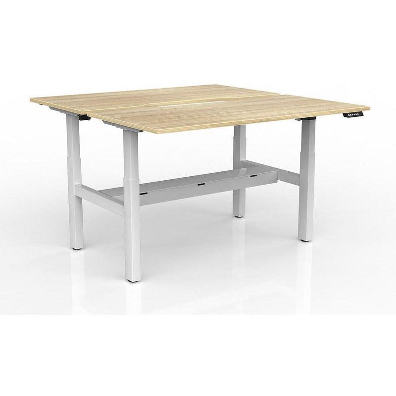 Agile 2-Column Electric Shared Desk - Cable Tray