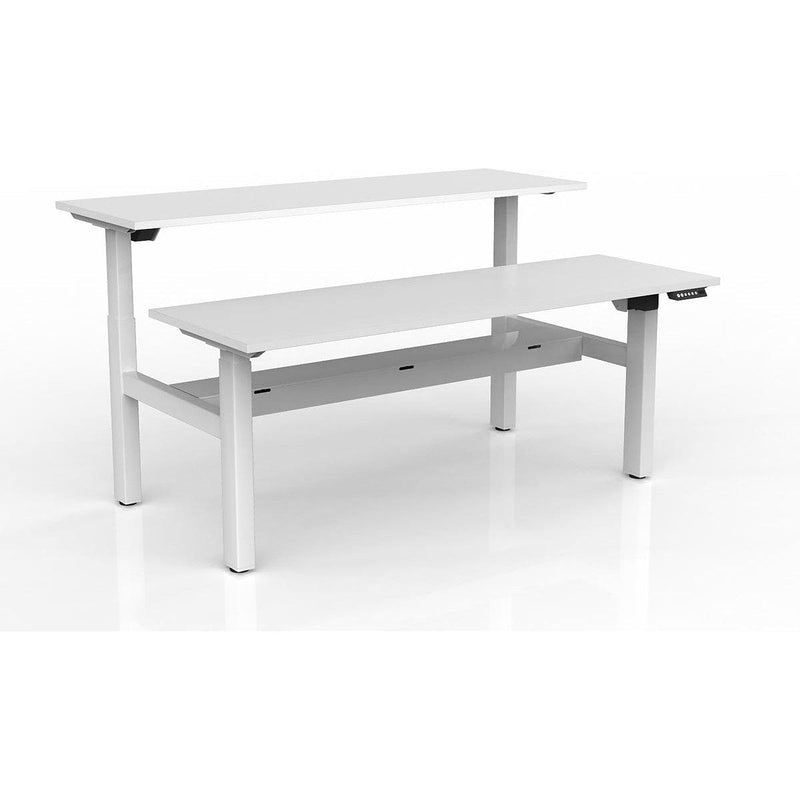 Agile 2-Column Electric Shared Desk - Cable Tray