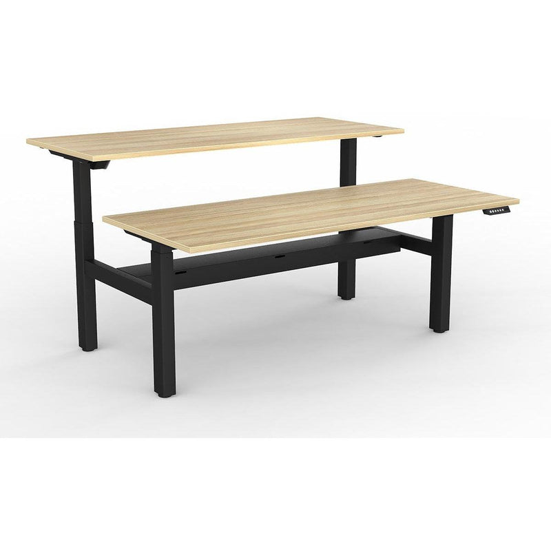 Agile 2-Column Electric Shared Desk - Cable Tray