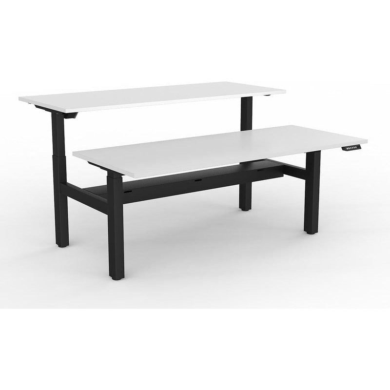 Agile 2-Column Electric Shared Desk - Cable Tray