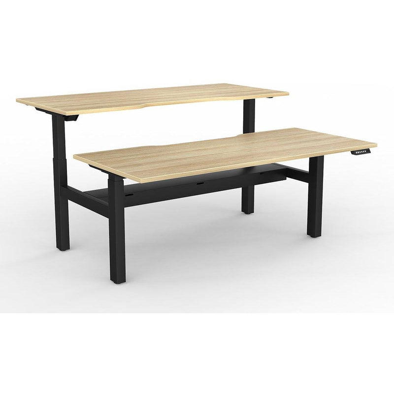 Agile 2-Column Electric Shared Desk - Cable Tray