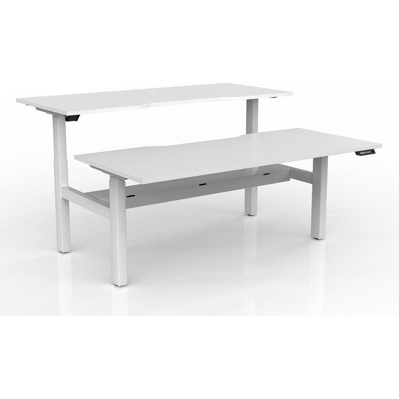 Agile 2-Column Electric Shared Desk - Cable Tray