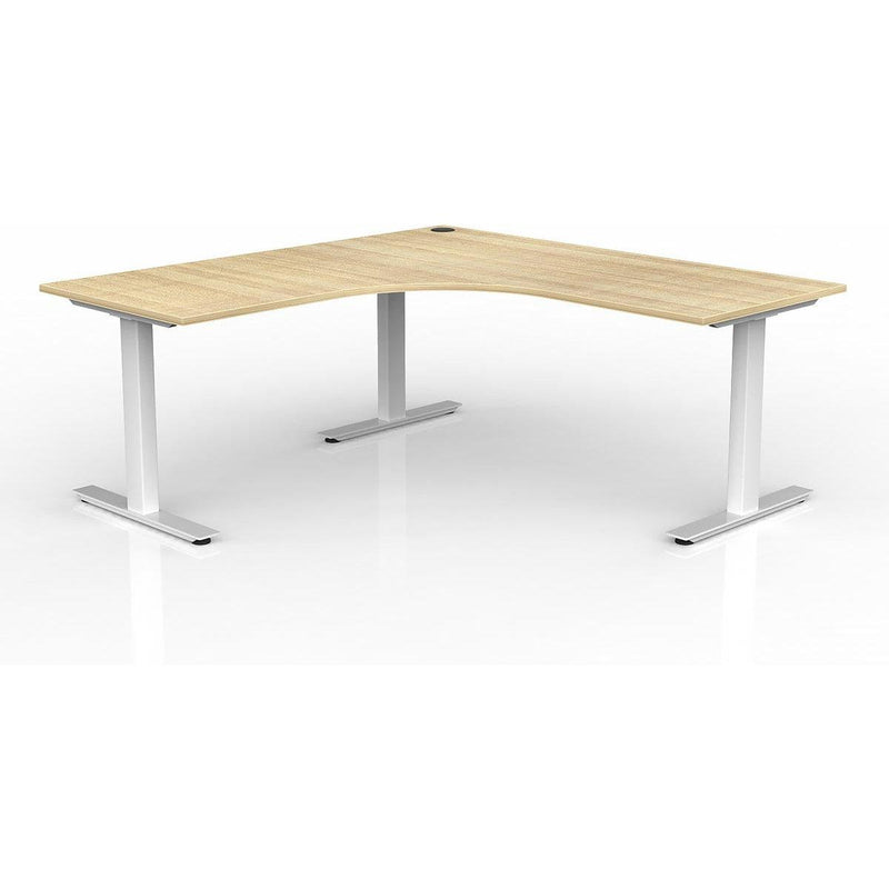 Agile Fixed Height 90° Workstation - Left Hand Workstation Return