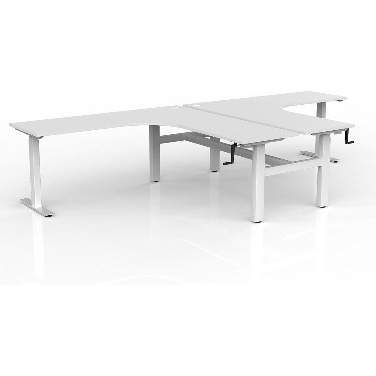 Agile Winder Adjust 90° Shared Workstation